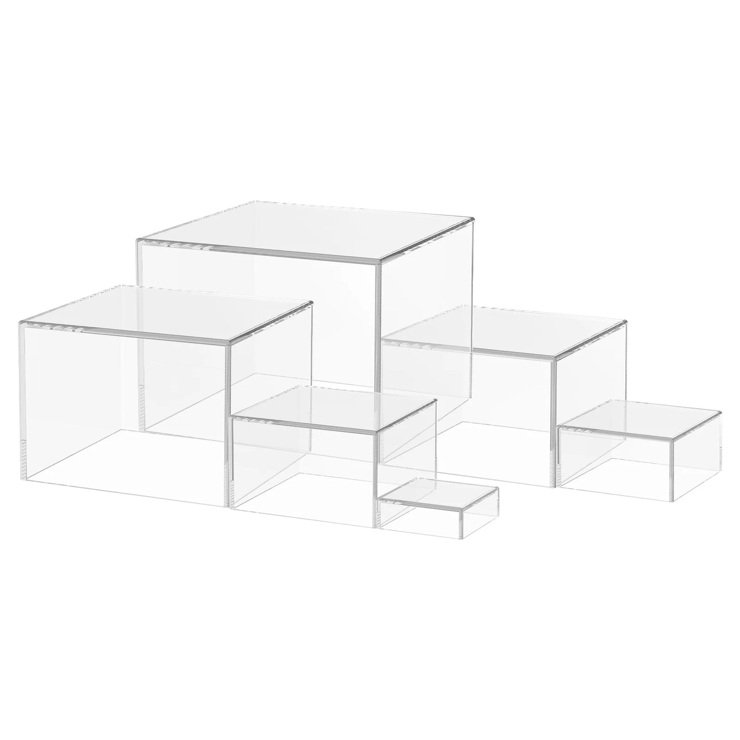 Acryl Buffet Riser – 6-teiliges stapelbares Display-Set