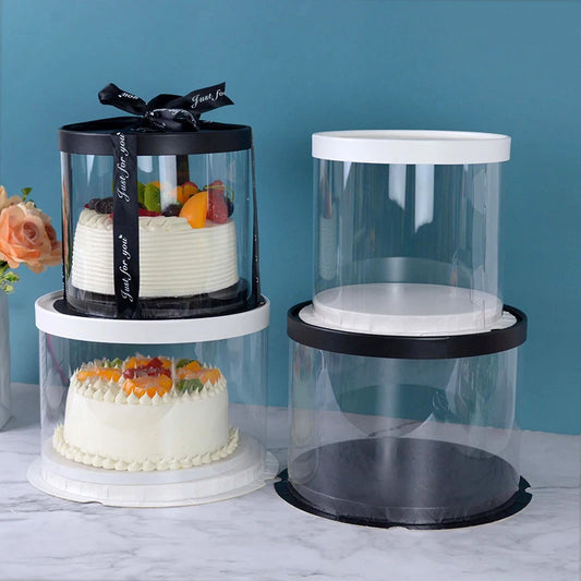 4/6 Zoll PVC Klare Kuchenboxen