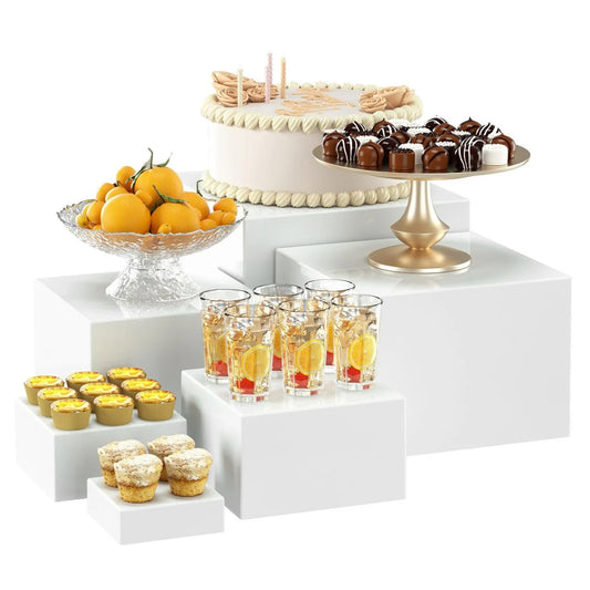 Acryl Buffet Riser – 6-teiliges stapelbares Display-Set